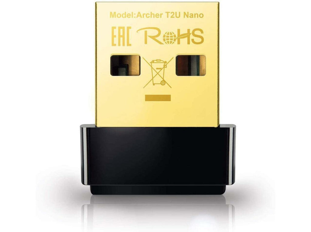 RIIMUHIR TP-Link Nano AC600 USB WiFi Adapter (Archer T2U Nano)- 2.4G/5G Dual Band Wireless Network Adapter for PC Desktop, Mini Travel Size, Supports Windows 10, 8.1, 8, 7, XP/Mac OS X 10.9-10.14