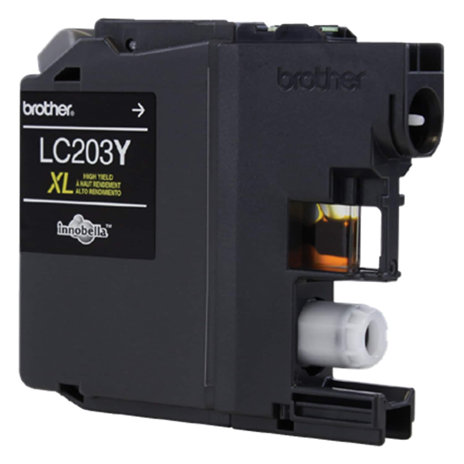 Brother Printer LC203Y High Yield Ink Cartridge, Yellow, 550 Pages, 1 Count (Pack of 1)