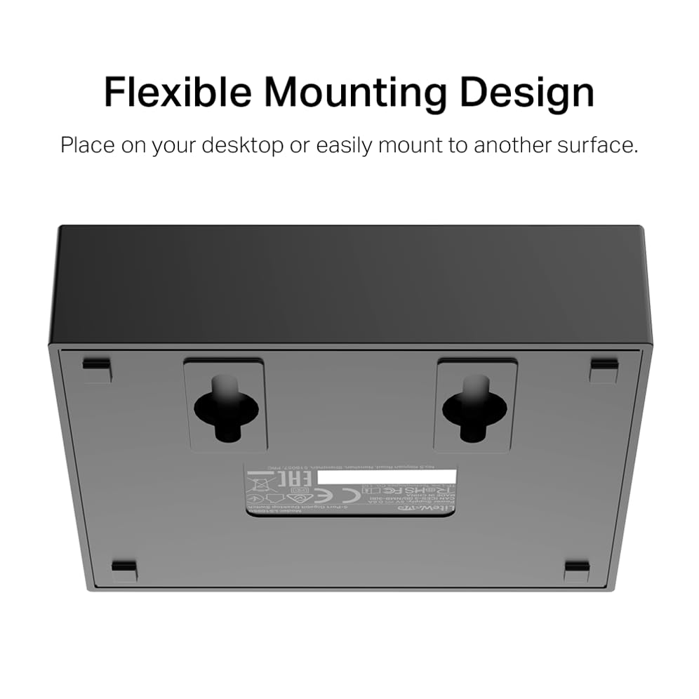 TP-Link Litewave 8 Port Gigabit Ethernet Switch | Desktop Ethernet Splitter | Plastic Case | Unshielded Network Switch | Plug & Play | Fanless Quiet | Unmanaged (LS1008G)