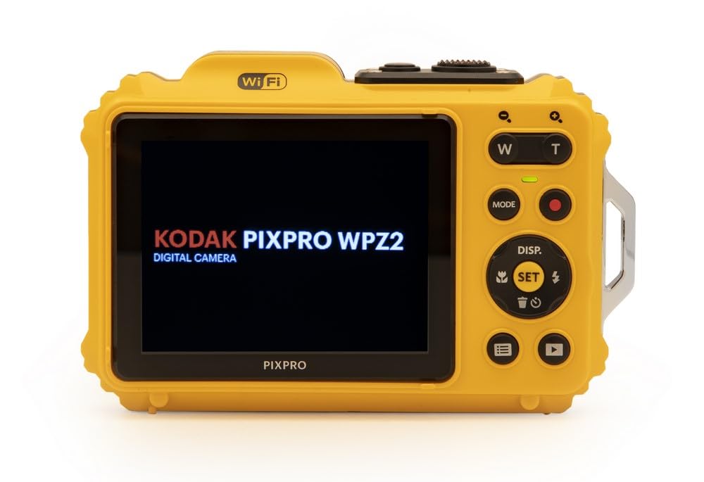 KODAK Pixpro WPZ2 - 16M Pixel Compact Digital Camera, Waterproof to 15m, Shockproof, 720p Video, 2.7" LCD Screen - Li-ion Battery, Yellow