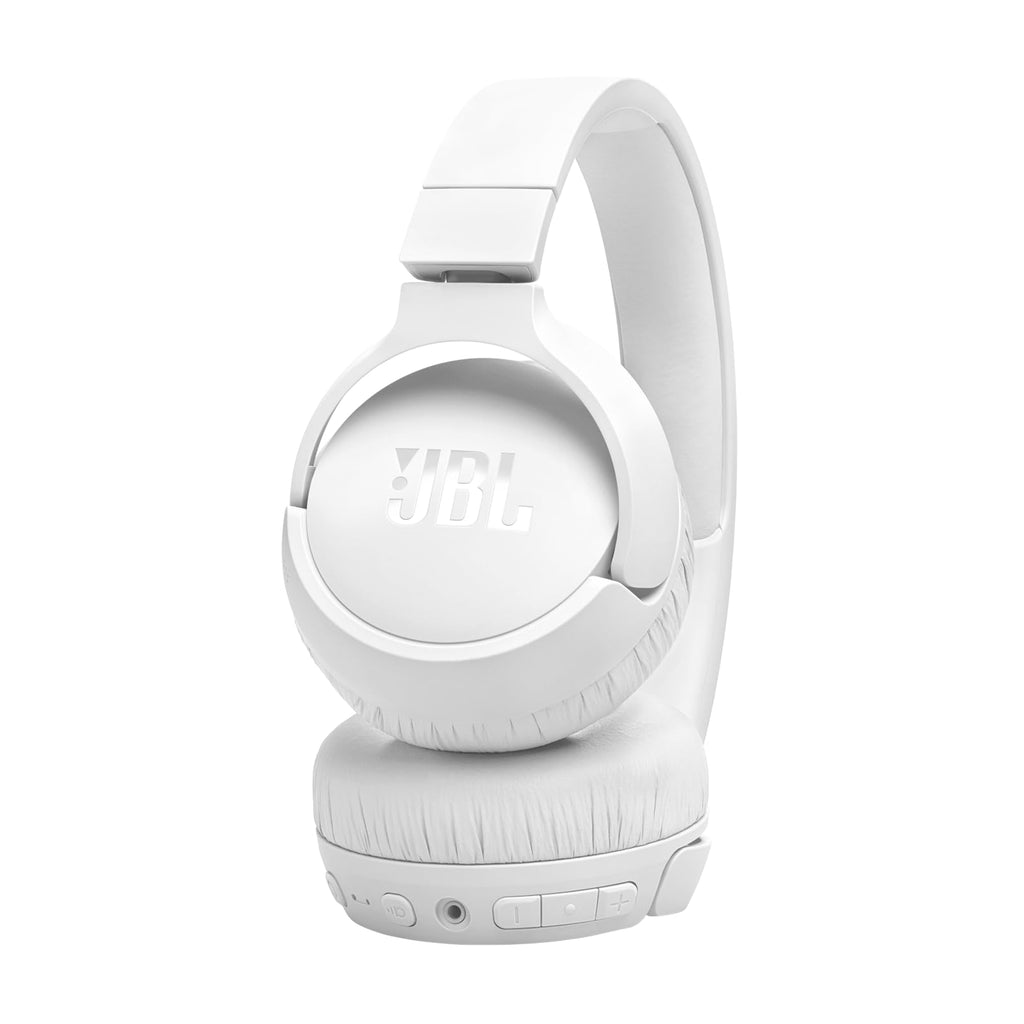 JBL Tune 670NC - Adaptive Noise Cancelling with Smart Ambient Wireless On-Ear Headphones, Up to 70H Battery Life with Speed Charge, Lightweight, Comfortable and Foldable Design (White)