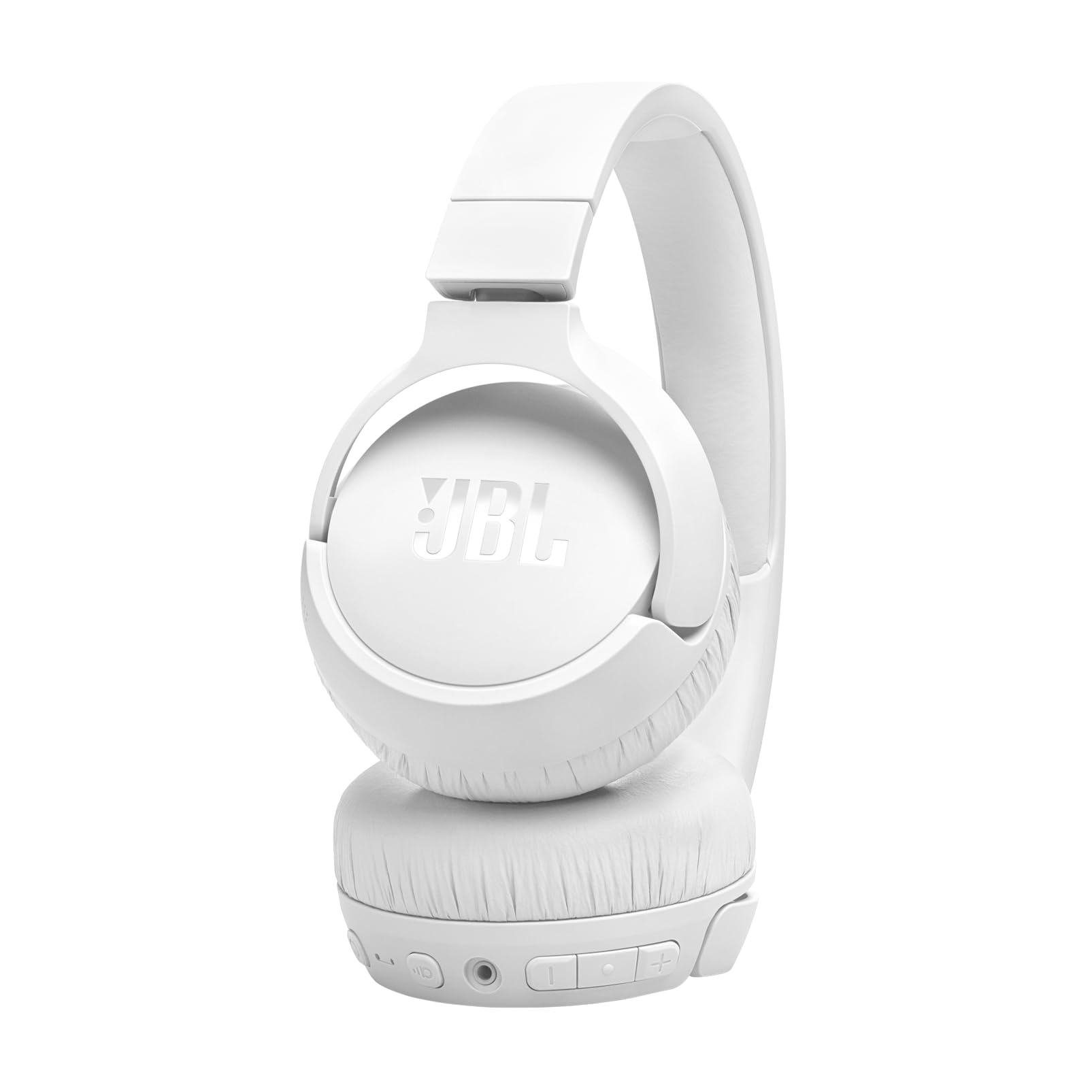 JBL Tune 670NC - Adaptive Noise Cancelling with Smart Ambient Wireless On-Ear Headphones, Up to 70H Battery Life with Speed Charge, Lightweight, Comfortable and Foldable Design (White)