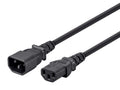 Monoprice 3ft 18AWG Power Extension Cord Cable w/ 3 Conductor PC/Mon, 13A (IEC-320-C14 to IEC-320-C13)