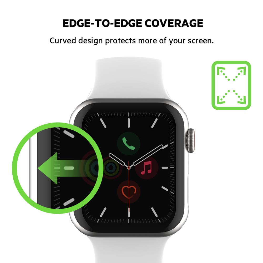 Belkin Apple Watch Series 5 Screen Protector, Apple Watch Series 4 Screen Protector (Edge-to-Edge Apple Watch Screen Protector 40mm)