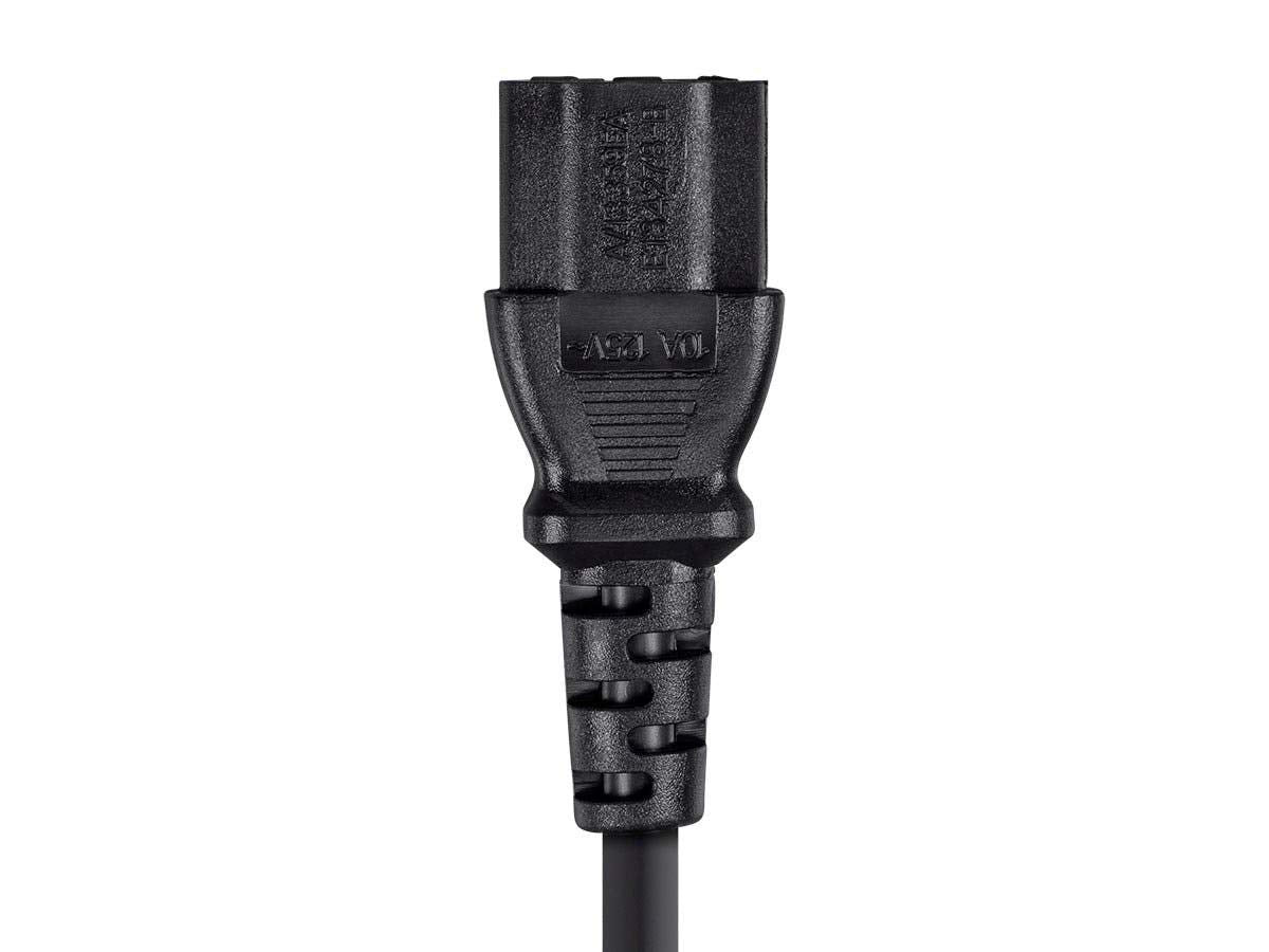 Monoprice 3ft 18AWG Power Extension Cord Cable w/ 3 Conductor PC/Mon, 13A (IEC-320-C14 to IEC-320-C13)