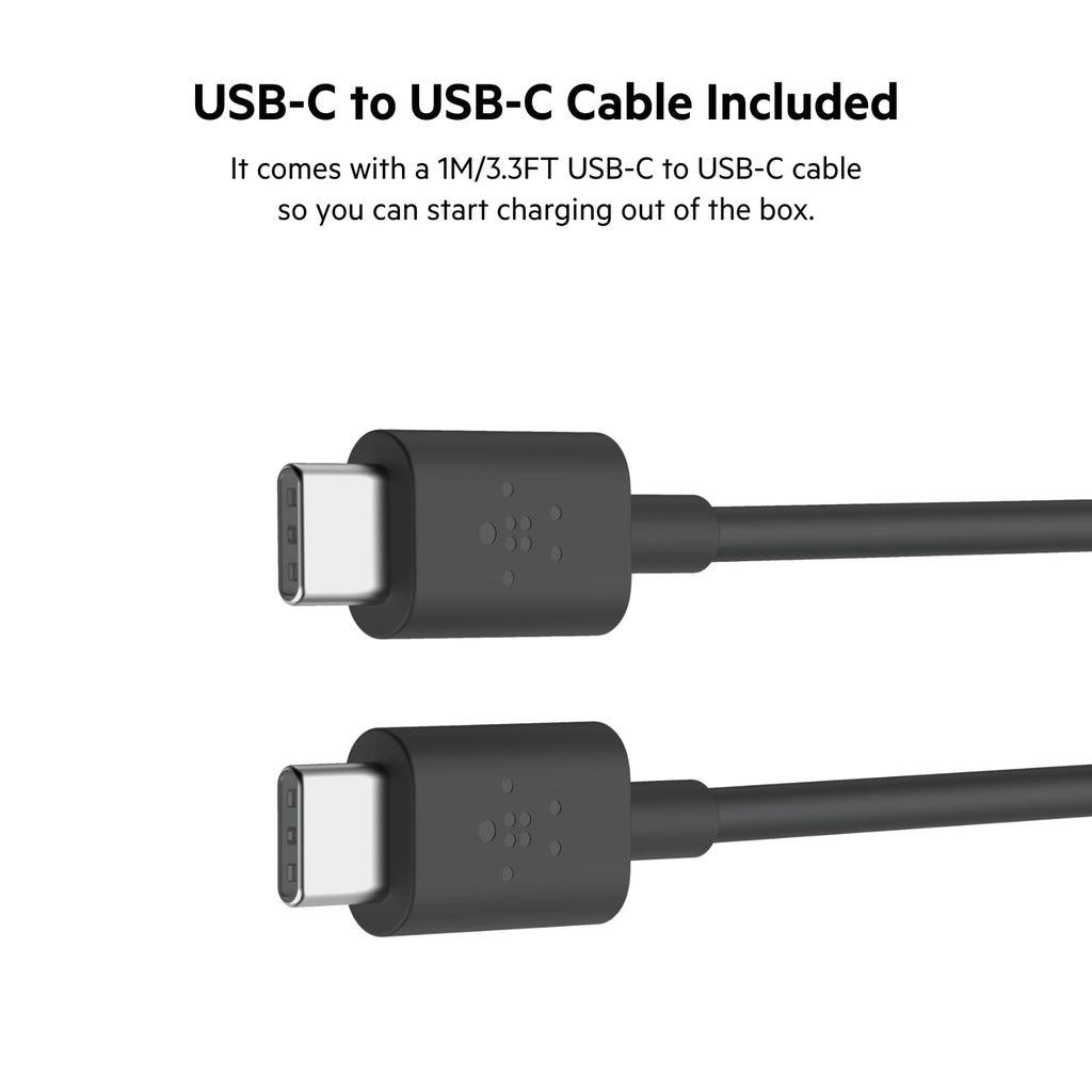Belkin 37W Dual Port Fast Car Charger with 3.3ft USB-C Cable Included, USB-C 25W PPS Port and USB-A 12W Port for Galaxy S23, S23+, Ultra, Note20, iPhone 14, 13, 12, 11, Pro, Max, Mini and More