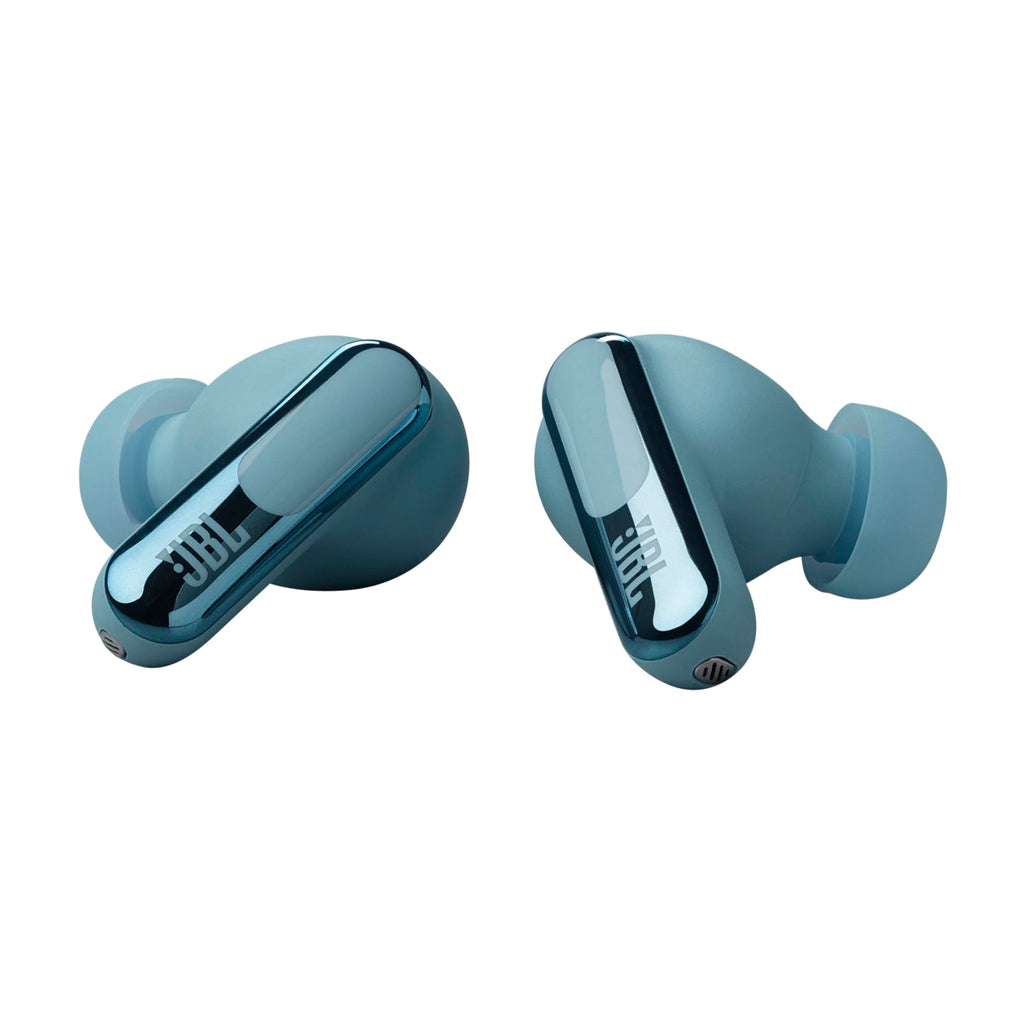 JBL Live Beam 3 - True Wireless Noise-Canceling Closed-Ear Earbuds, 48Hr Playback, Wireless Charging, 6 Mics for Calls, Multi-Connect, IP55 Dust- and Water-Resistant (Blue)