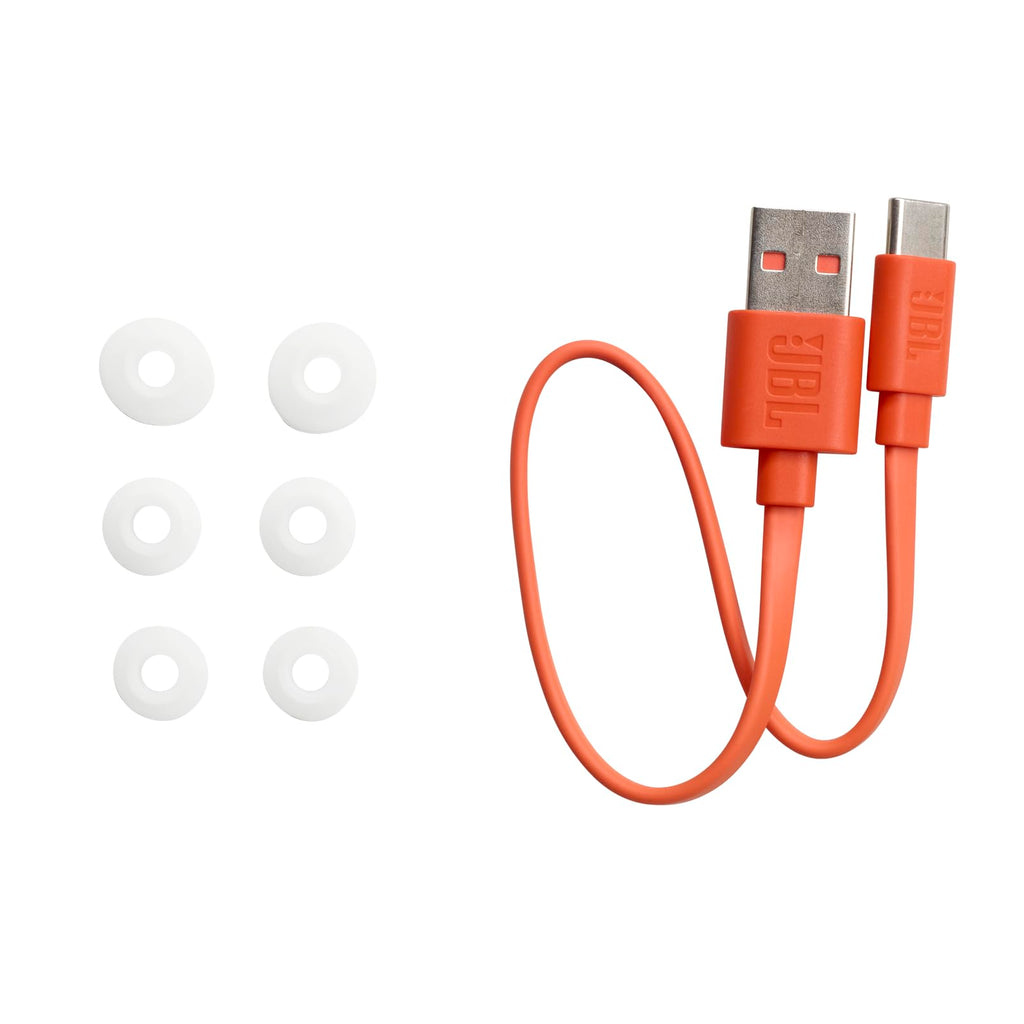 JBL Vibe Beam - True Wireless JBL Deep Bass Sound Earbuds, Bluetooth 5.2, Water & Dust Resistant, Hands-free call with VoiceAware, Up to 32 hours of battery life (White)