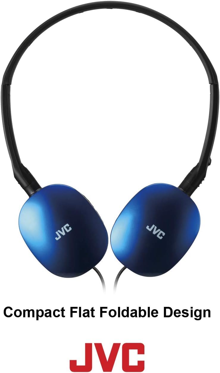 JVC HAS160A Flat Headphones - Blue