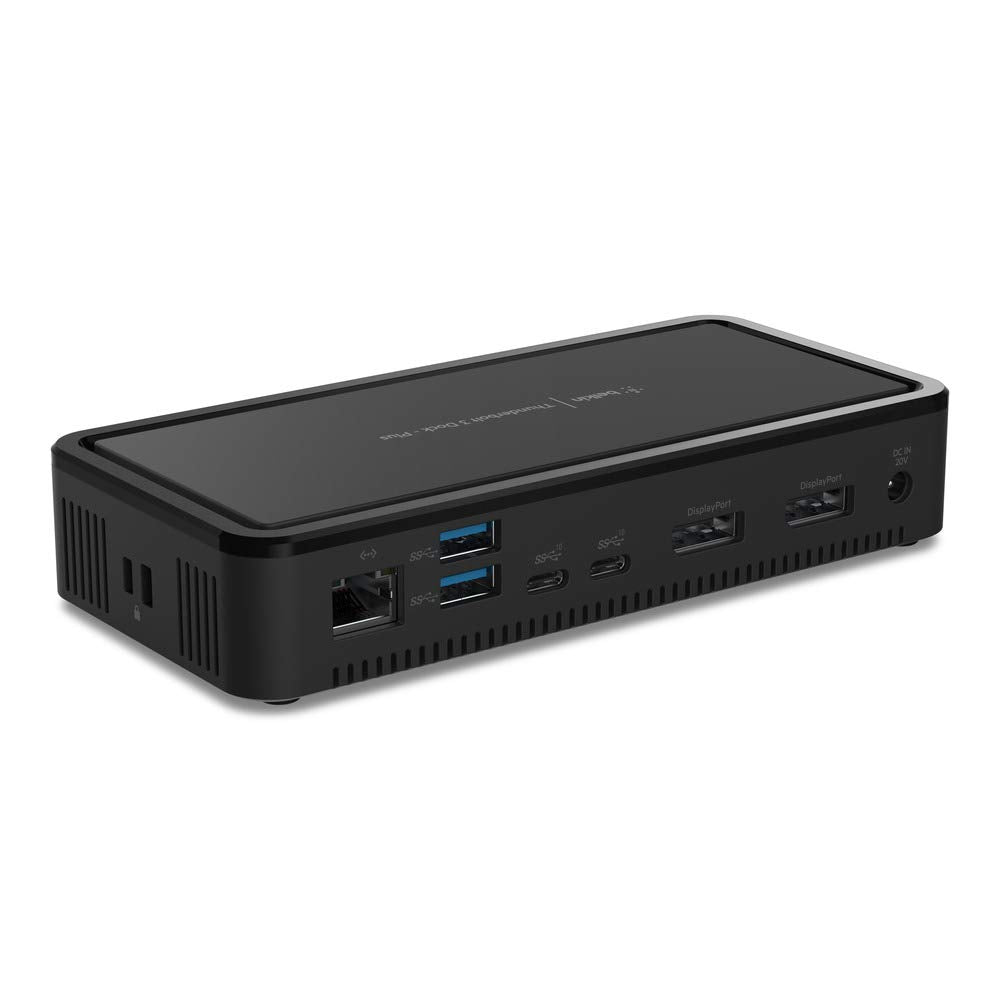 Belkin Thunderbolt 3 Dock Plus Thunderbolt 3 Cable - USB-C Hub - 8-In-1 Docking Station for MacOS & Windows, Dual 4K @60Hz, 40Gbps Transfer Speed, 60W Upstream Charging, w/Ethernet & Audio Ports