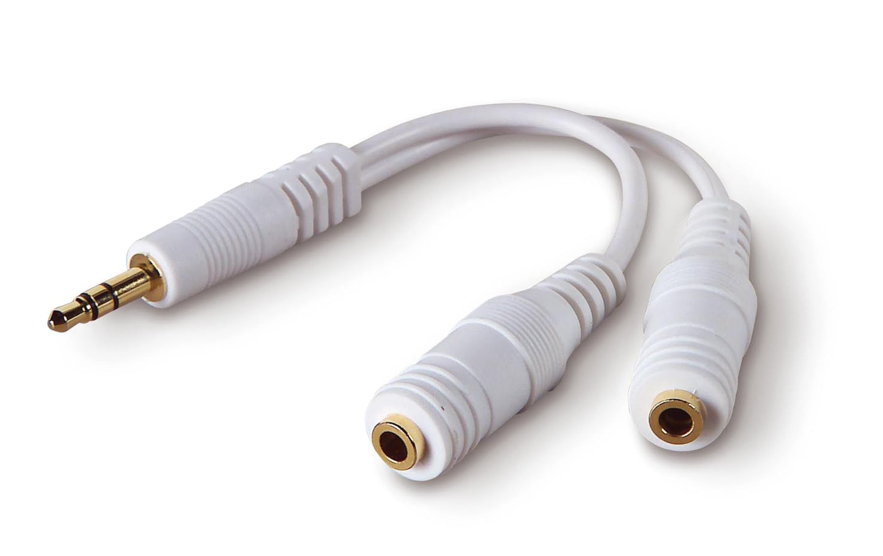 Belkin Speaker and Headphone Splitter, Standard, White