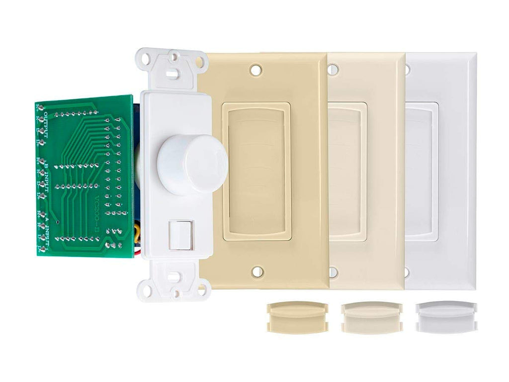 Monoprice 60-Watts Volume Control with A/B Switch, Connect Multiple Speaker Pairs to a Single Power Amplifier or Receiver
