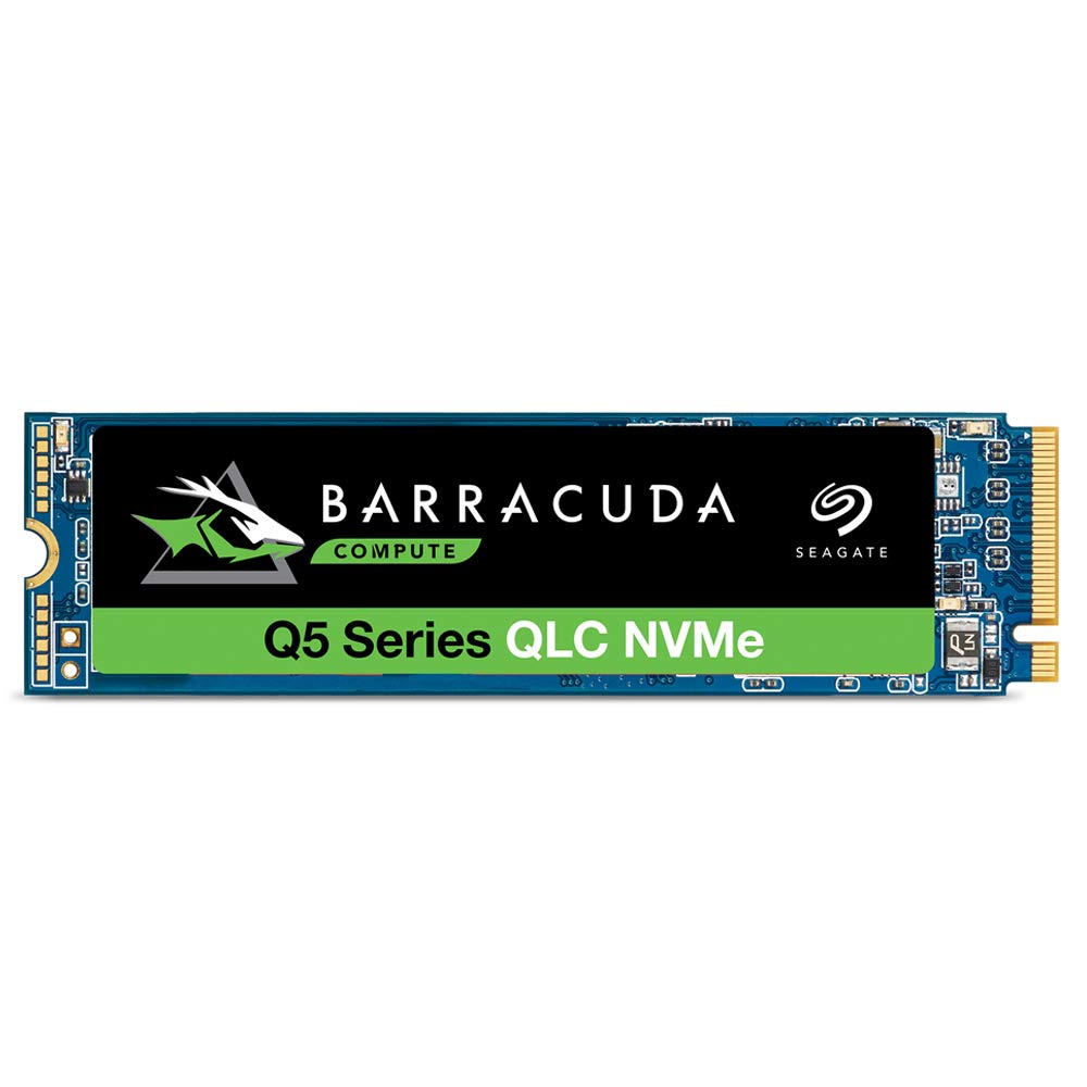 Seagate BarraCuda Q5 SSD, 1TB, Internal SSD, M.2 NVMe PCIe Gen3 �4, 3D QLC, for Desktop or Laptop (ZP1000CV3A001)