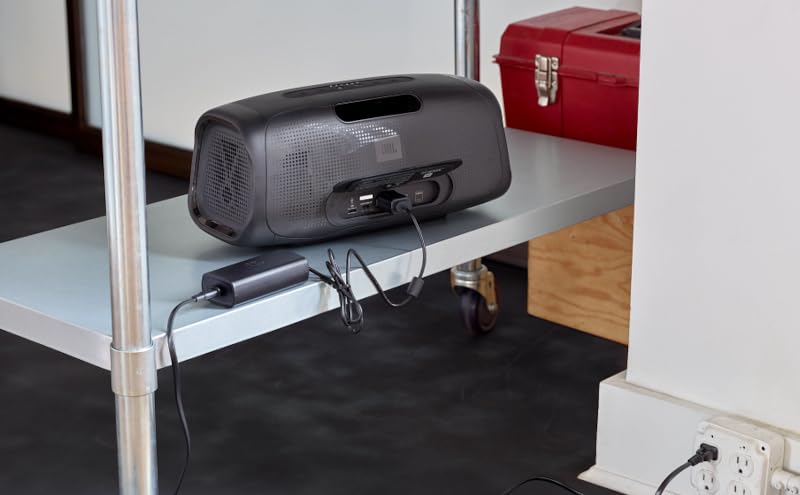 JBL BassPro Go Home Power Adapter - 19V/3.42A AC Charging Power Supply with AC Cable, Bluetooth Streaming While Charging, 8-Foot Cable Length, Compatible with JBL BassPro Go V2