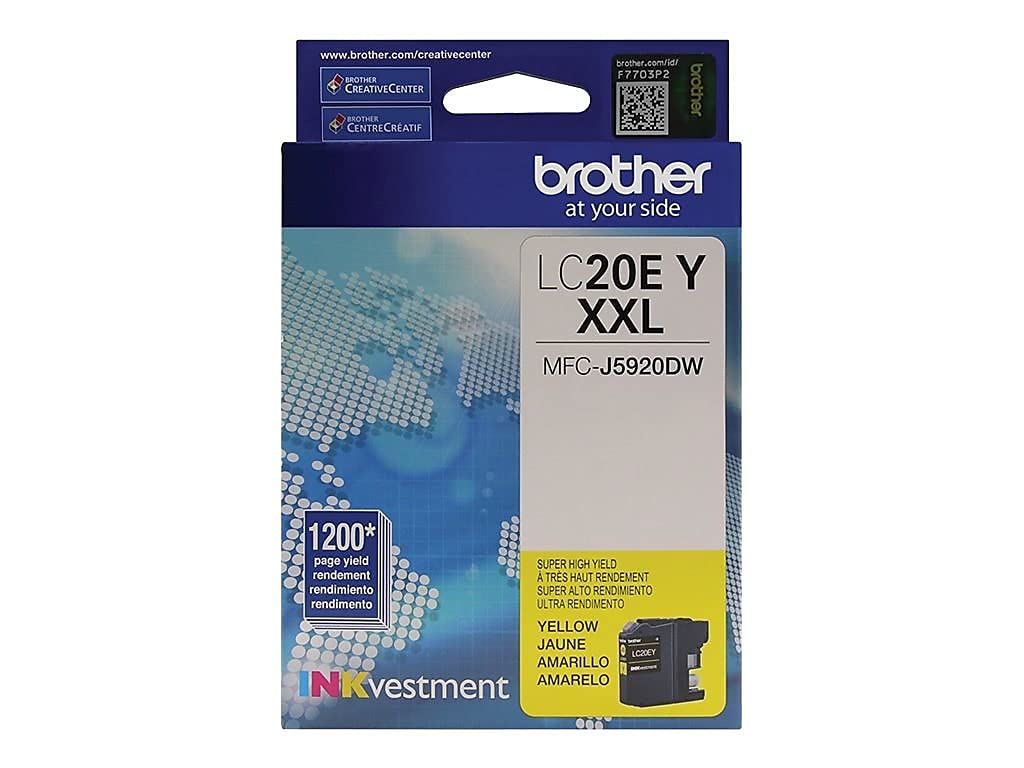 Brother LC20EY ink cartridge Original Yellow 1 pcs