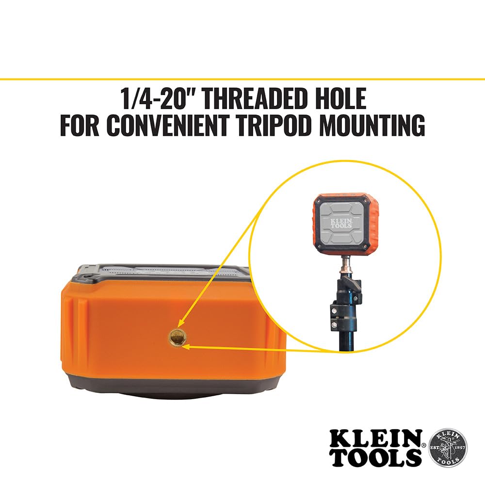 KLEIN TOOLS AEPJS1 Bluetooth Speaker, Wireless Portable Jobsite Speaker Plays Audio and Answers Calls Hands Free, IPX5, Worksite Ready