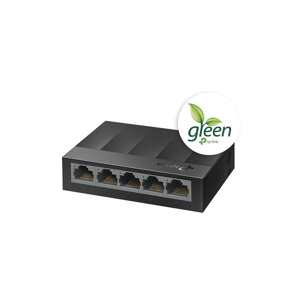 TP-Link Litewave 5 Port Gigabit Ethernet Switch | Desktop Ethernet Splitter | Plastic Case | Unshielded Network Switch | Plug & Play | Fanless Quiet | Unmanaged (LS1005G)