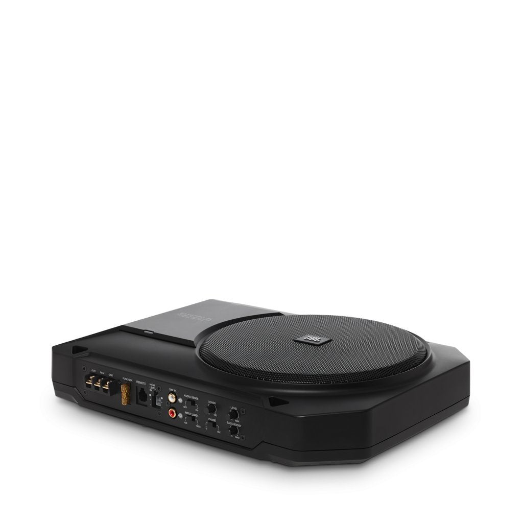 JBL Basspro SL 8-Inch Enclosed Active Underseat Car Stereo Subwoofer System - Black