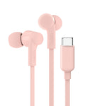 Belkin SoundForm Wired Earbuds with USB-C Connector, Pink - In-Ear Earphones w/Microphone - Headphones for iPhone 16, iPad Mini, Galaxy S24, Android, and More with USB-C Connector