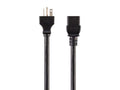 Monoprice Heavy Duty Power Cord - NEMA 6-20P to IEC 60320 C19, 12AWG, 20A/2500W, SJT, 125V, Black, 6ft