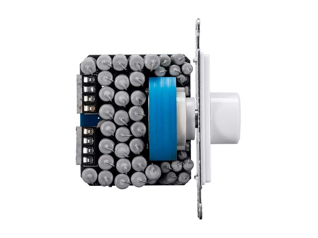 Monoprice 120-Watt Rotary Resistance Speaker Volume Control, 12-Position Switch, 36dB Attenuation, Solderless Speaker Terminals