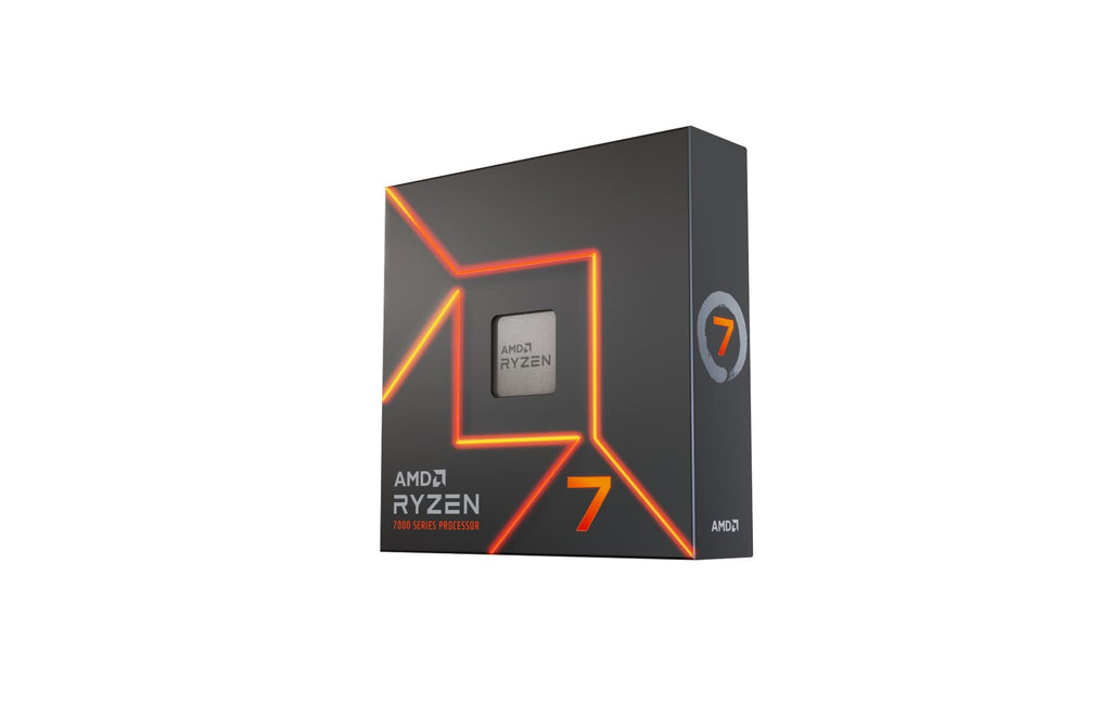 AMD Ryzensets 7 7700X Processor (integrated Radeon Graphics, 8 cores/16 threads, 105W DTP, AM5 Socket, 40MB cache, up to 5.4 GHz max boost, no cooler)