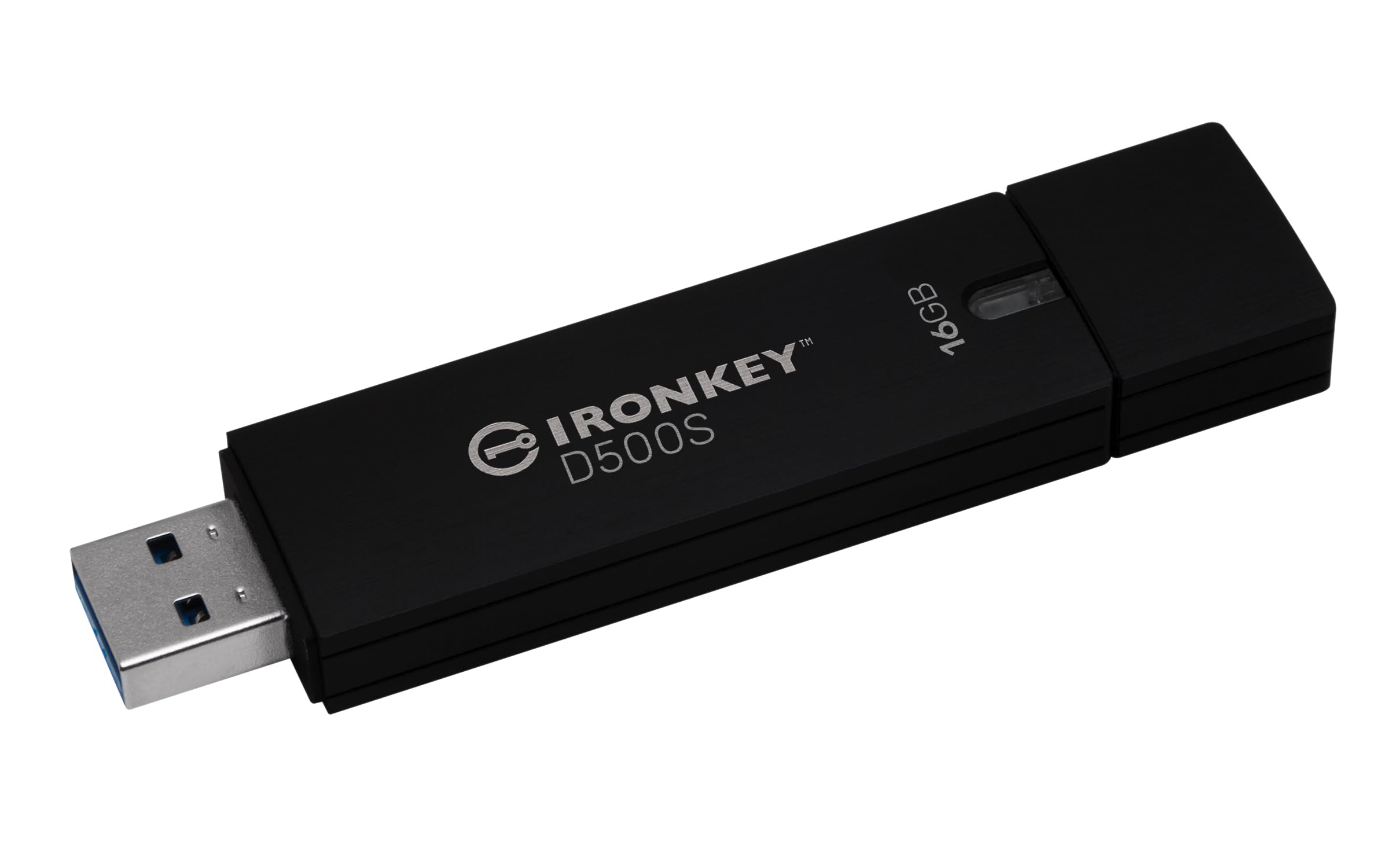 Kingston IronKey D500S hardware-encrypted USB flash drive 16GB FIPS 140-3 Lvl 3 (Pending) AES-256 - IKD500S/16GB