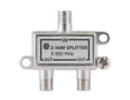 GE 2-Way Coaxial Cable Splitter, 5-900 Mhz Range, RG59 RG6 Coax Compatible, Audio, Video, Works with HD TV, Cable, Amplifiers, Amplified Antennas, Nickel, Corrosion Resistant, 35046