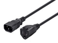 Monoprice 101302 1-Feet 18AWG Power Adapter Cord Cable, Black
