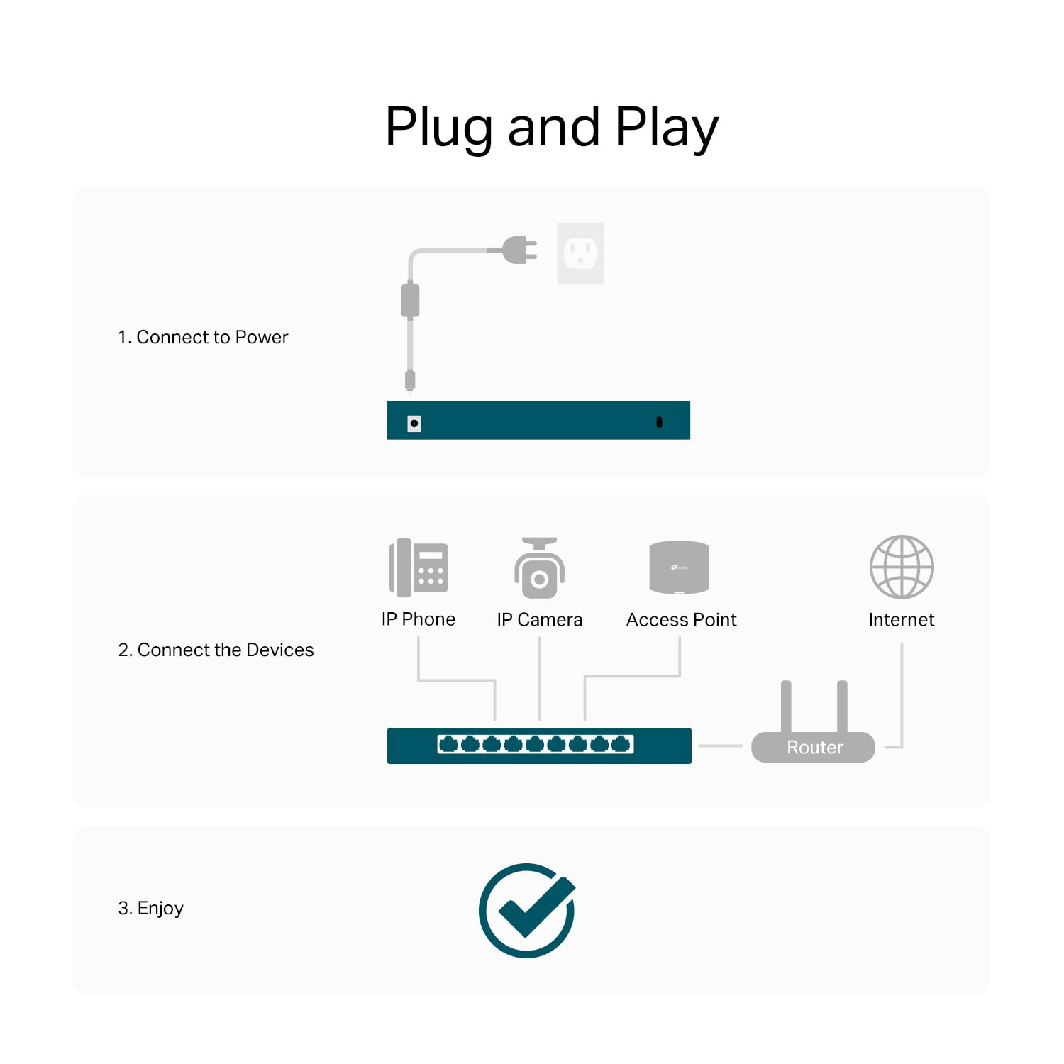 TP-Link TL-SG108S-M2 | 8-Port 2.5G Multi-Gigabit Unmanaged Network Switch, Ethernet Splitter | 2.5G Bandwidth | Plug & Play | Desktop/Wall-Mount | Fanless Metal Design | Limited Lifetime Protection