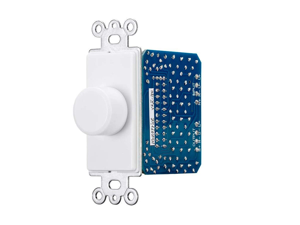 Monoprice 120-Watt Rotary Resistance Speaker Volume Control, 12-Position Switch, 36dB Attenuation, Solderless Speaker Terminals