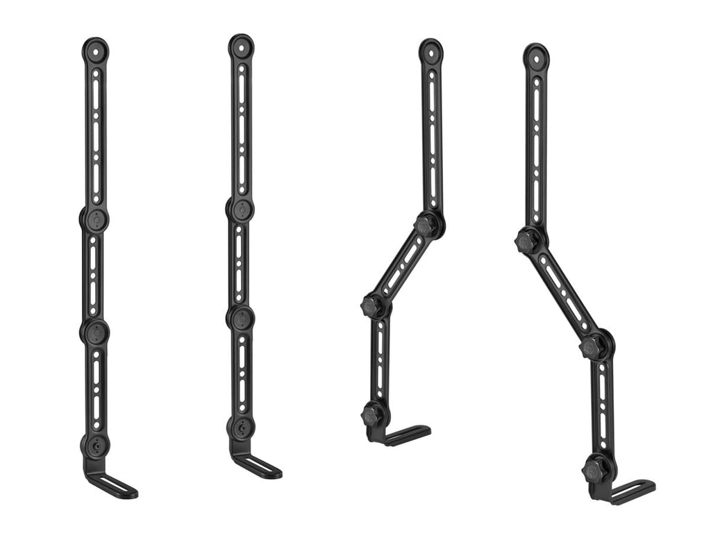 Monoprice Soundbar TV Mounting Brackets, Adjustable Arms for max 90‑in TV with L‑Shaped Brackets, Fits Most Soundbars Up to 33lbs., Easy Installation