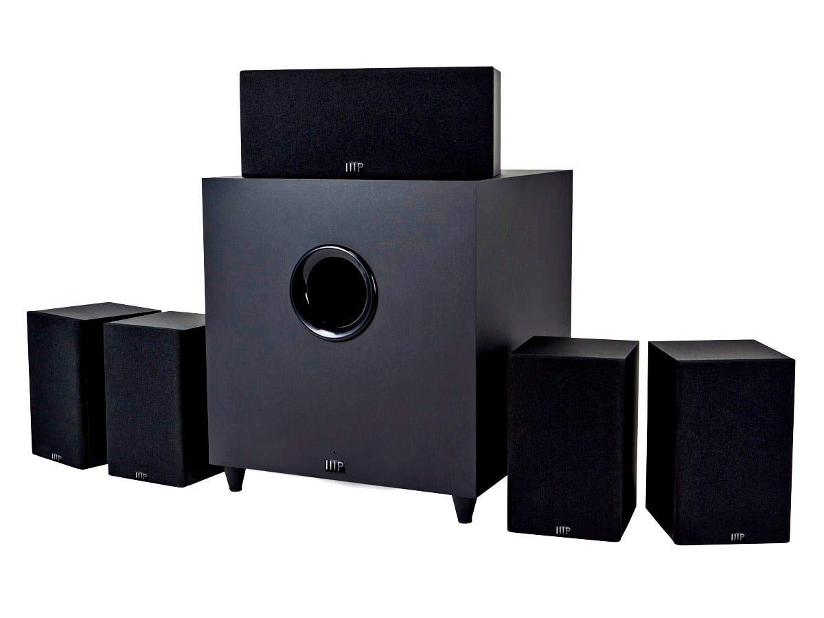 Monoprice 108247 5.1-Channel Home Theater Speaker System, Six