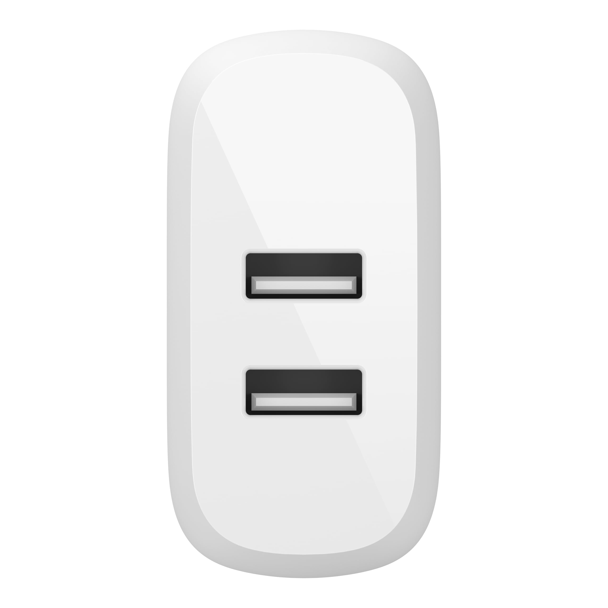 Belkin 24W Dual Port USB Wall Charger - iPhone Fast Charging - Charging Block for Power Bank, iPhone 14, iPhone13, iPhone 12, iPhone 11, iPad Pro, Samsung & More, iPhone Cable Not Included
