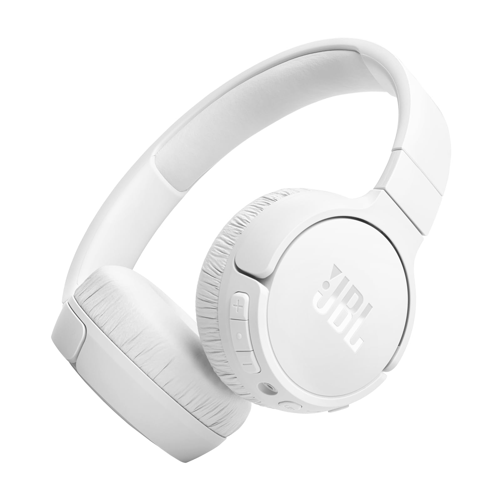 JBL Tune 670NC - Adaptive Noise Cancelling with Smart Ambient Wireless On-Ear Headphones, Up to 70H Battery Life with Speed Charge, Lightweight, Comfortable and Foldable Design (White)