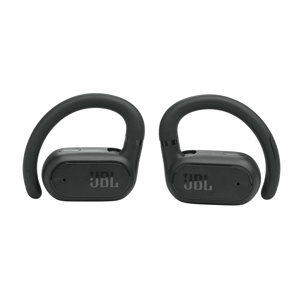 JBL SoundGear Sense - True Wireless Open-Ear Headphones, JBL OpenSound Technology, Splash and dust Resistant, 4 mics for Crisp, Clear Calls, Up to 24 Hours of Battery Life, Plus Speed Charge (Black)