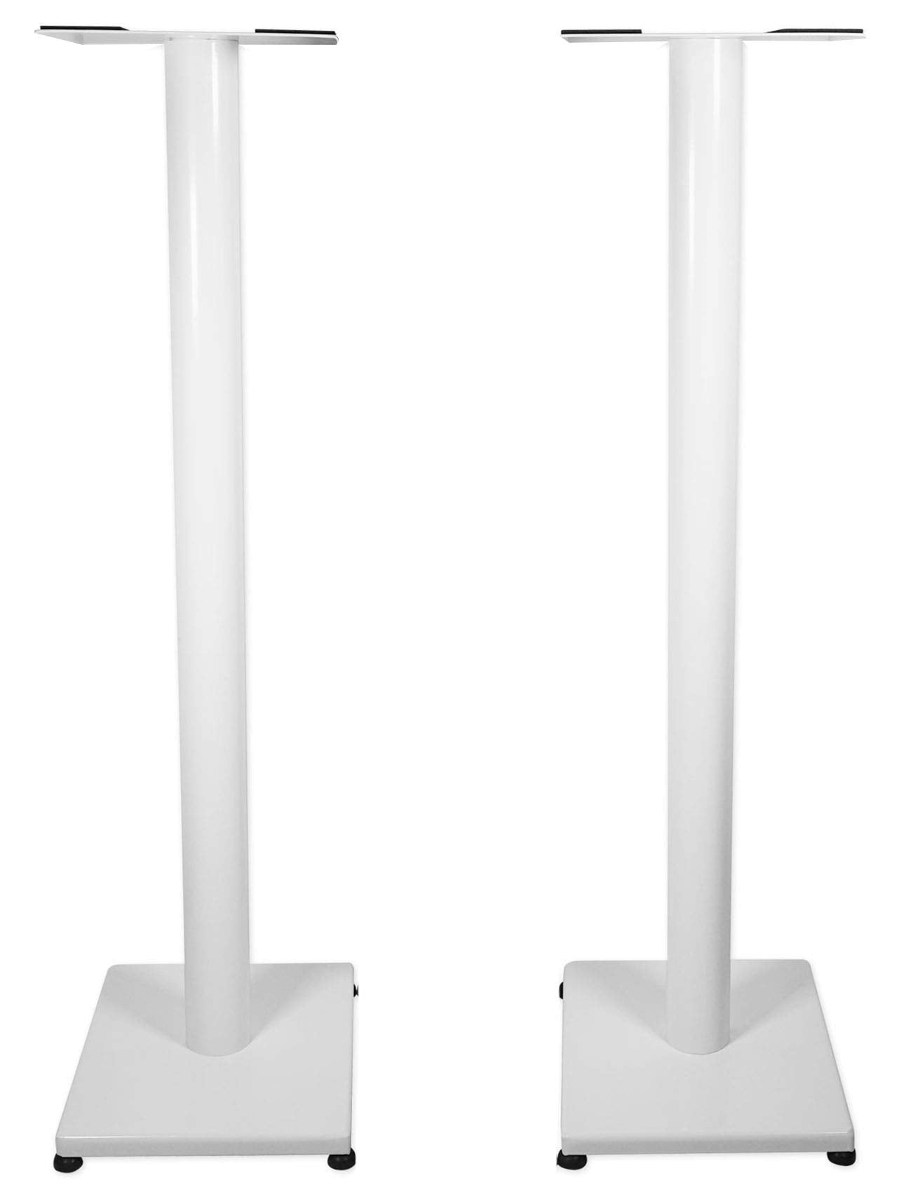 Rockville Pair RS37W V2 37" Steel Bookshelf Speaker/Studio Monitor Stands, 60 lbs Capacity, Cable Management, Anti-Vibration Pads, Adjustable Feet, for Home Audio and Studio Monitoring
