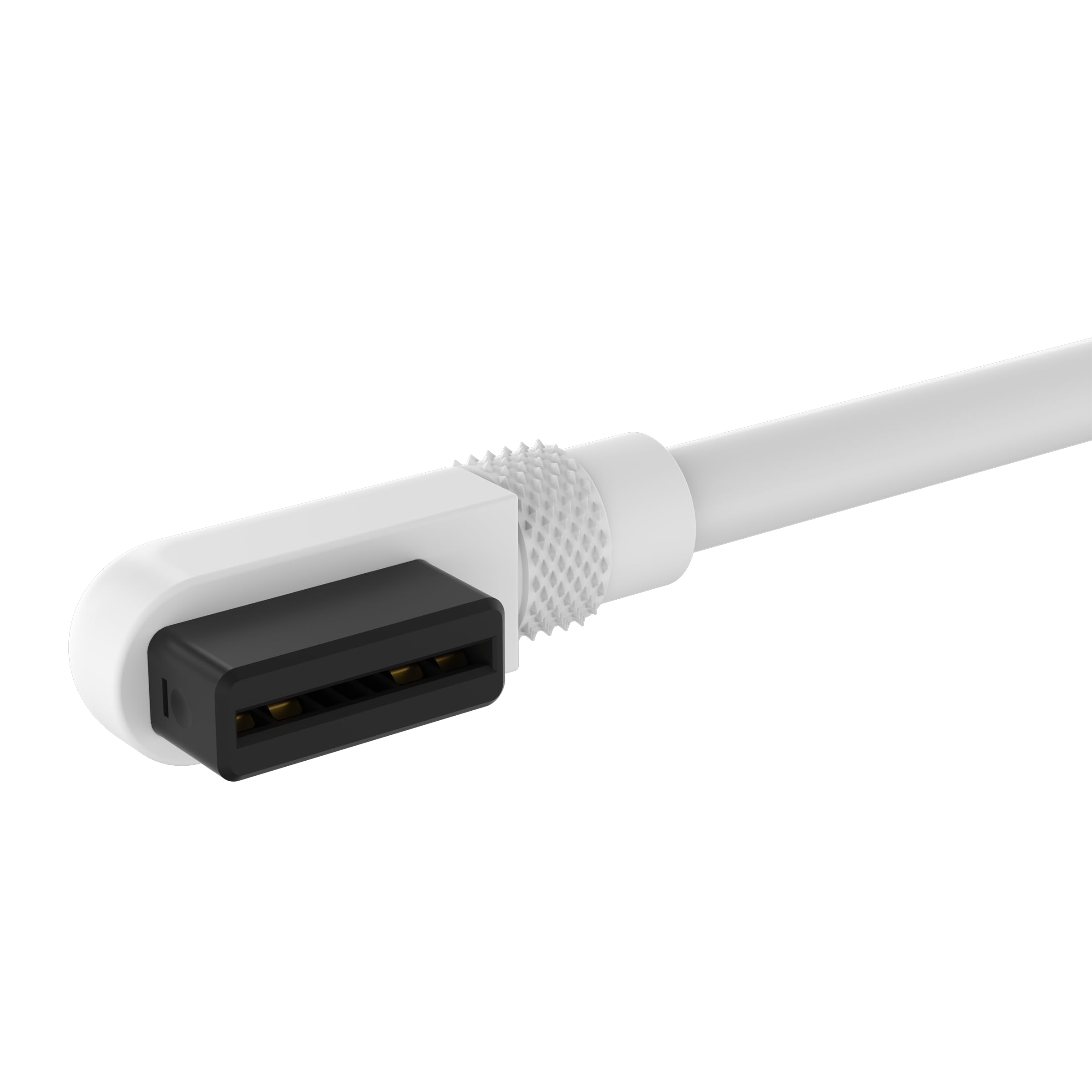 CORSAIR iCUE Link Slim Cables - 2X 200mm Straight/Slim 90° - White