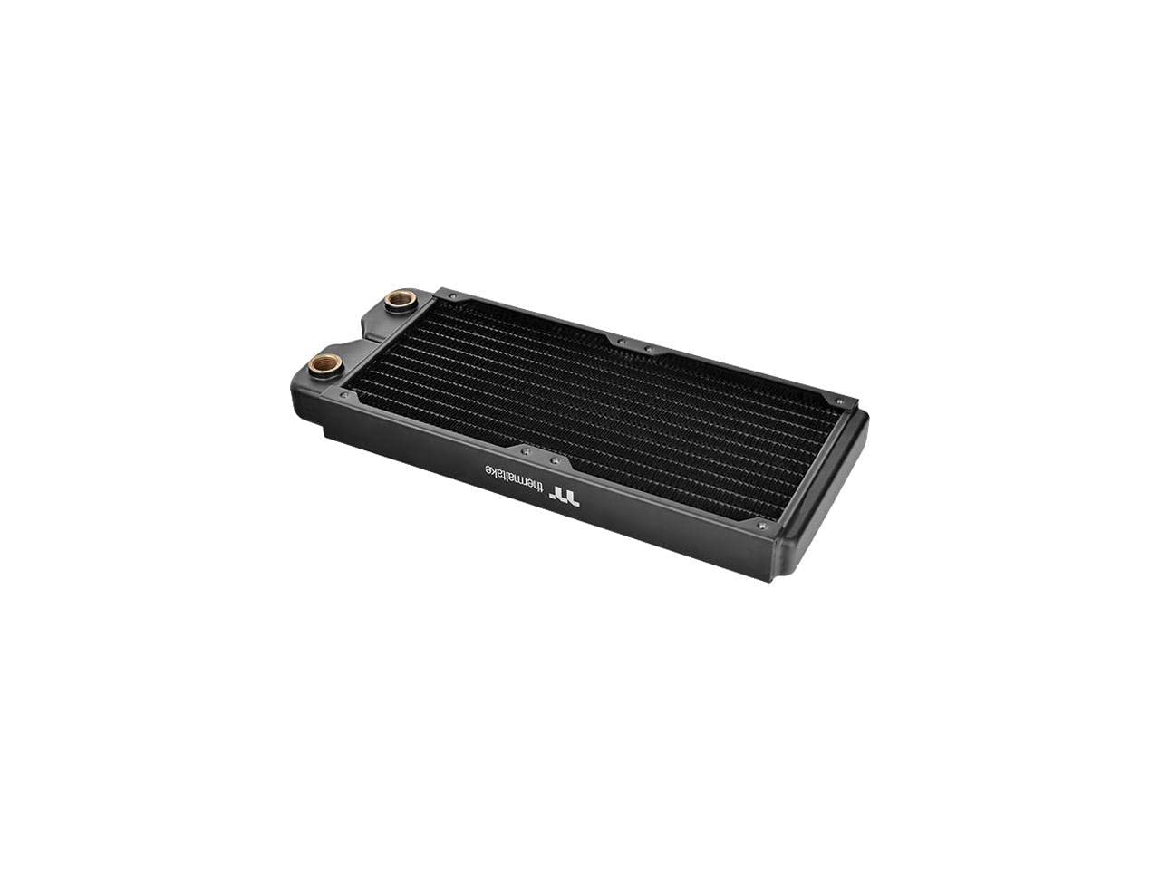 Thermaltake Pacific DIY Liquid Cooling System C240 27mm Thick High-Density Fins Single-Row Copper Tubes Copper Radiator CL-W227-CU00BL-A