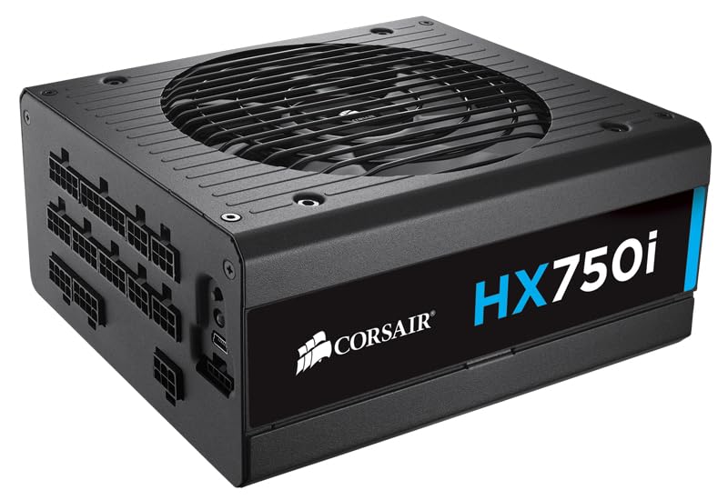 Corsair HX750i COR 750W Power Supply Unit, Black