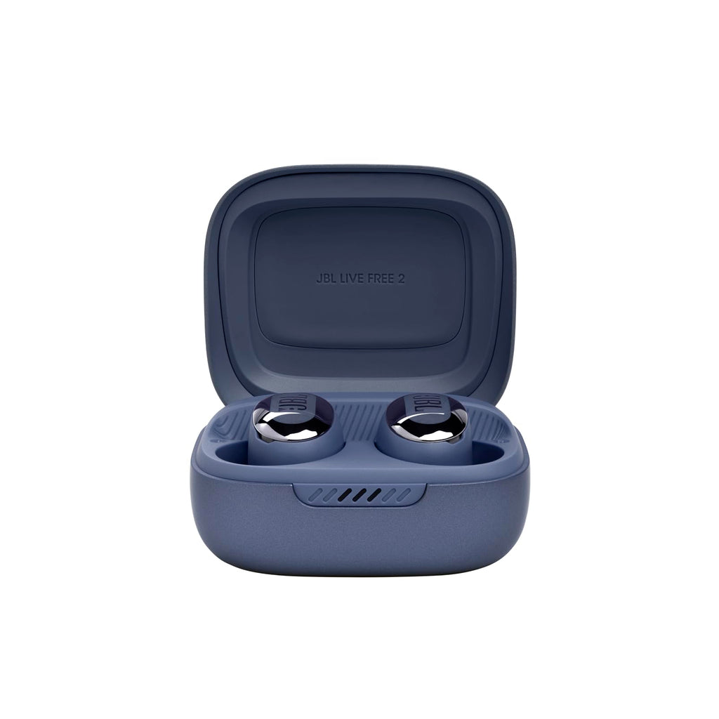 L Live Free 2: 35 Hours Playtime, True Adaptive Noise Cancellation, Intelligent Ambient and Beamforming Microphones (Blue) - Small