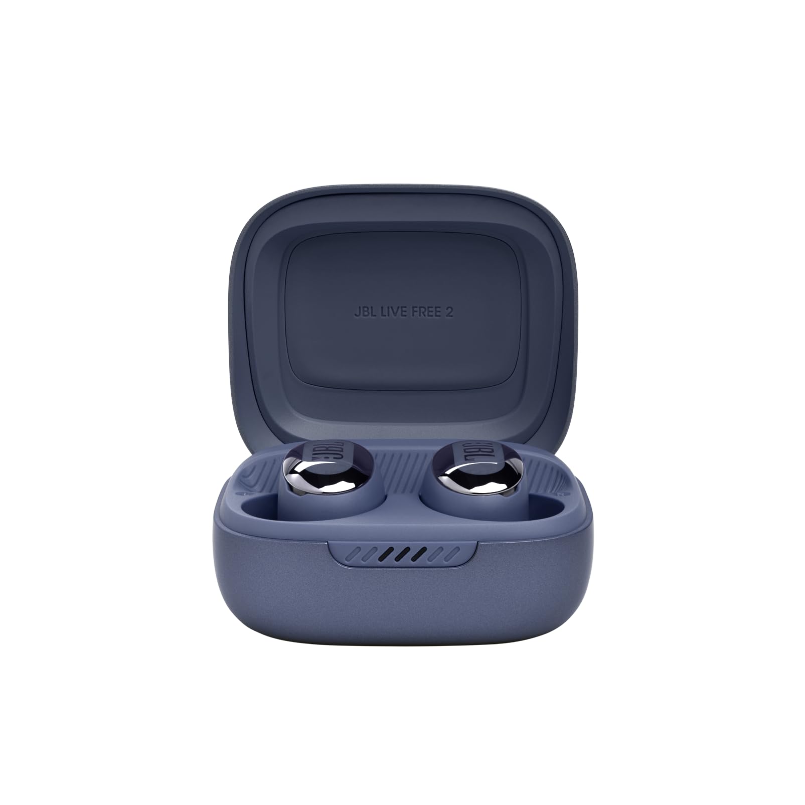 L Live Free 2: 35 Hours Playtime, True Adaptive Noise Cancellation, Intelligent Ambient and Beamforming Microphones (Blue) - Small