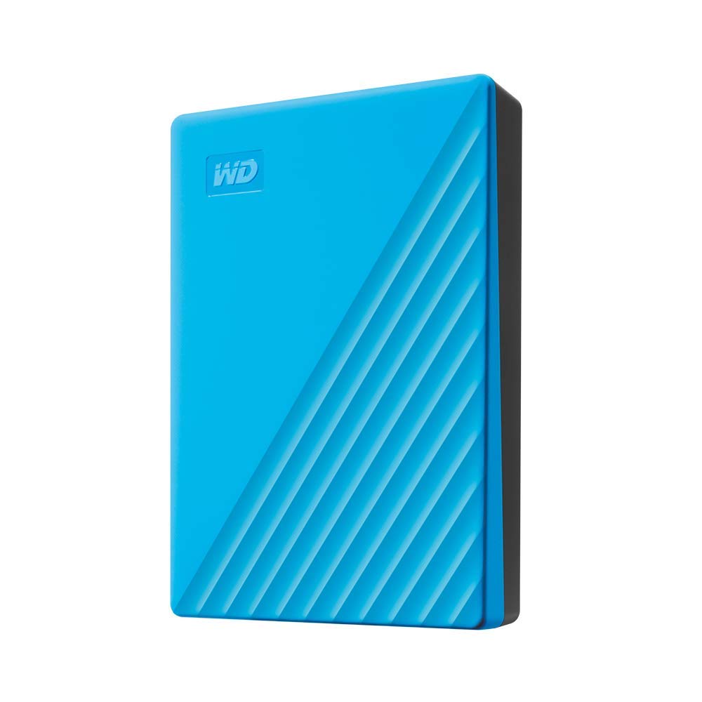WD 5TB My Passport, Portable External Hard Drive, Blue, Backup Software with Defense Against ransomware, and Password Protection, USB 3.1/USB 3.0 Compatible - WDBPKJ0050BBL-WESN
