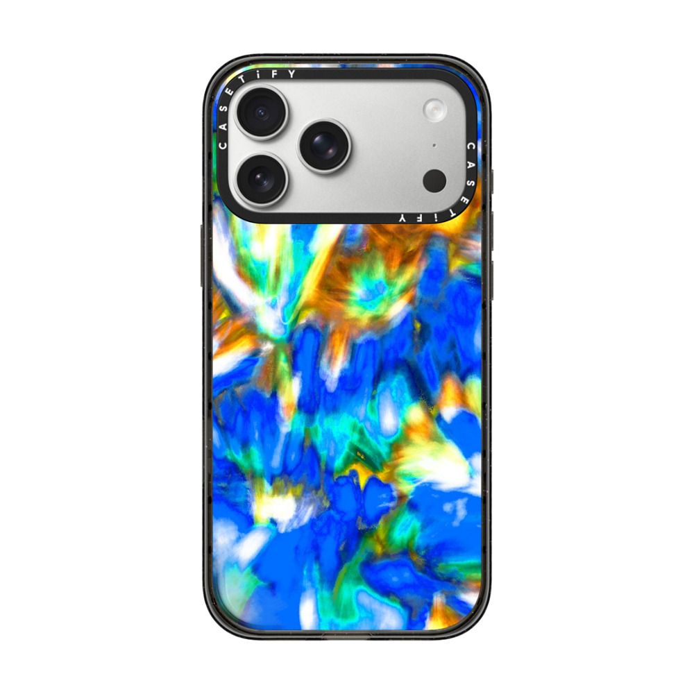 Floral Spell - Royal Blue iPhone Case