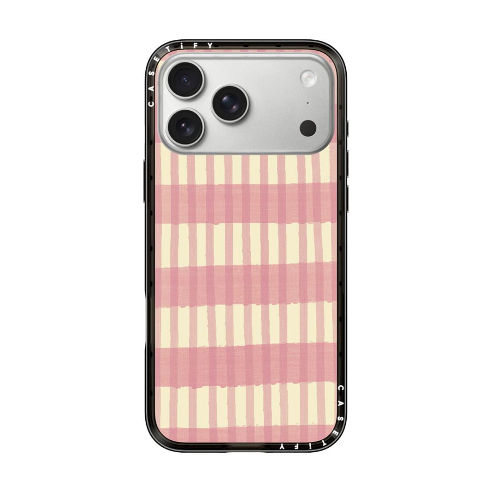 Pink Summer Stripes iPhone Case