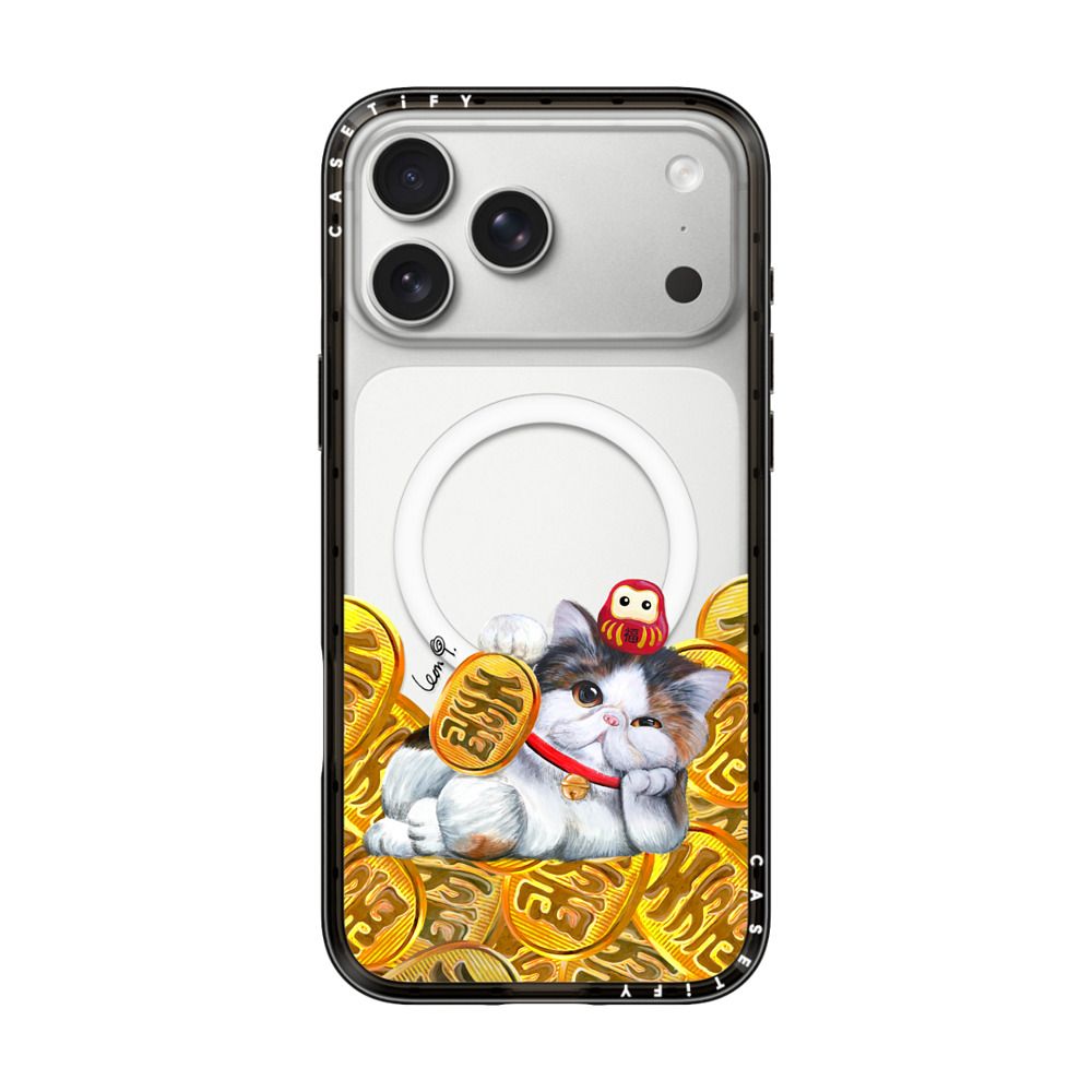 Lucky Gloomie Cat by LeonLollipop iPhone Case