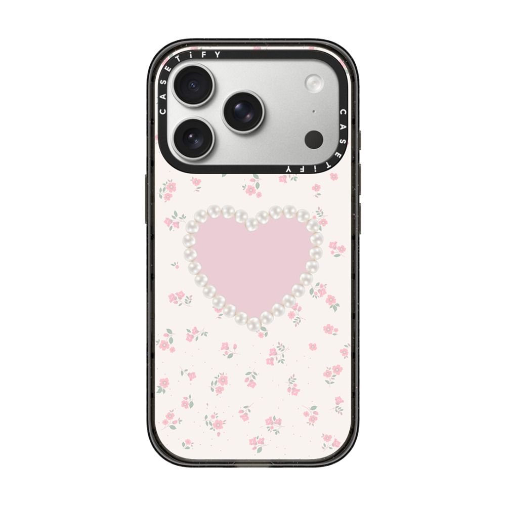 Pearly Heart iPhone Case - 332e7f