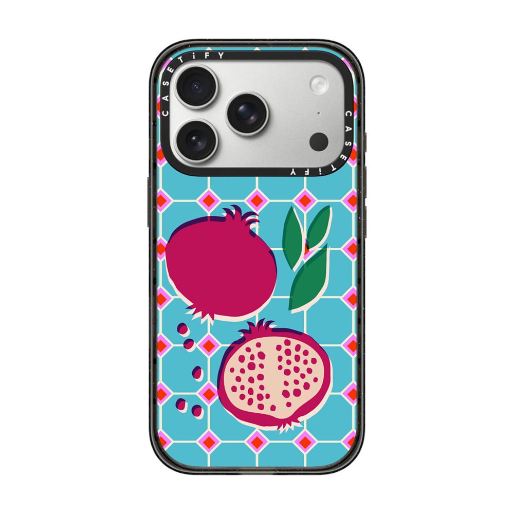 Pomegranate Squares iPhone Case