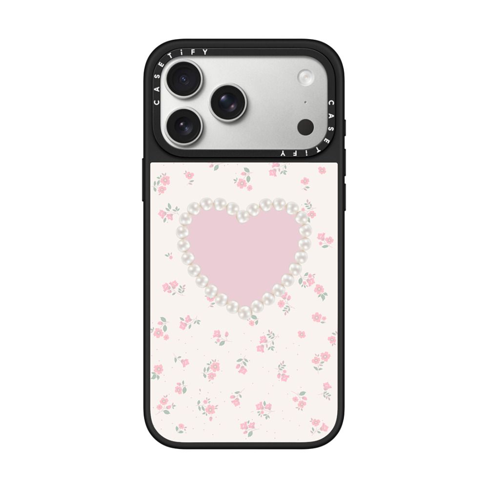 Pearly Heart iPhone Case - 332e7f