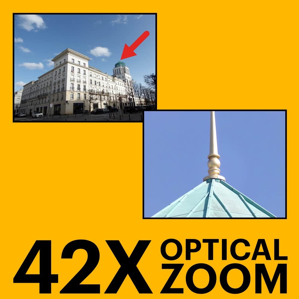 Kodak PIXPRO AZ425-RD 20MP Digital Camera 42X Optical Zoom 24mm Wide Angle 1080P Full HD Video Optical Image Stabilization Li-Ion Battery 3" LCD Vlogging Camera (Red)